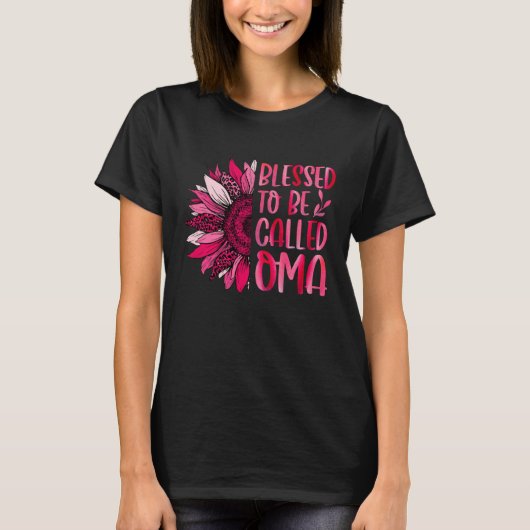Blessed To Be Called Oma Cute Floral Women Mothers Tシャツ (正面)