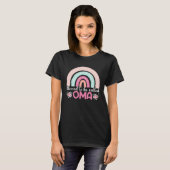 Blessed To Be Called Oma Rainbow Mothers Day Mom G Tシャツ (正面フル)