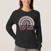 Blessed To Be Called Step Mom Rainbow Blessed Mom  Tシャツ (正面)