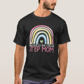 Blessed To Be Called Step Mom Rainbow Happy Mother Tシャツ (正面)