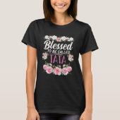 Blessed To Be Called Tata Christmas Grandma Grandm Tシャツ (正面)