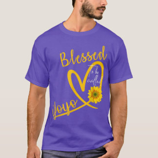 Blessed To Be Called Yoyo Heart Sunflower Mothers  Tシャツ