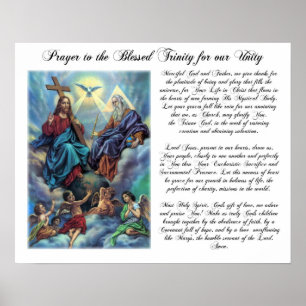 Blessed Trinity Prayer for Unity Poster ポスター