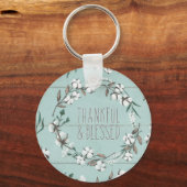 Blessed VI Mint | Thankful & Blessed キーホルダー (正面)