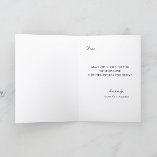 Blessed Virgin Mary Sympathy カード (内部)