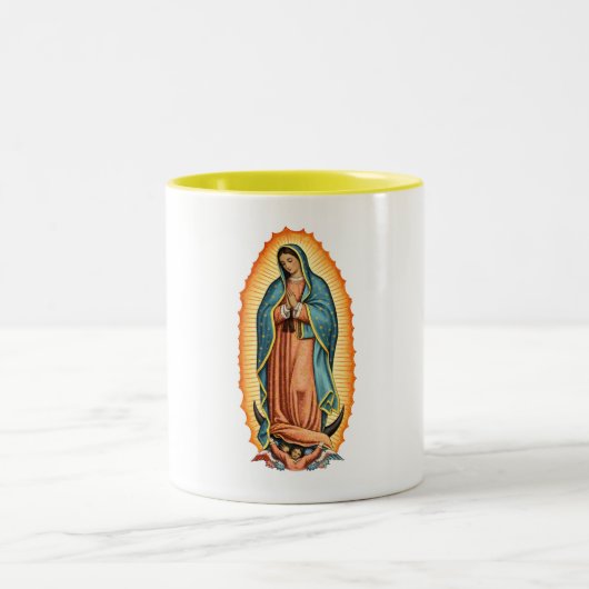 Blessed Virgin of Guadalupe Coffee Mug ツートーンマグカップ (中央)