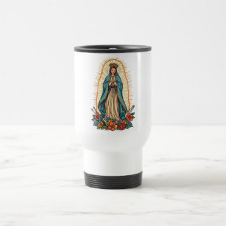 Blessed Virgin of Guadalupe Travel Mug トラベルマグ