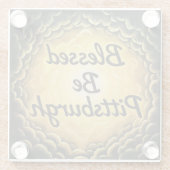 BlessedBePittsburgh ガラスコースター (裏面)