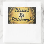 BlessedBePittsburgh 長方形シール (バッグ)
