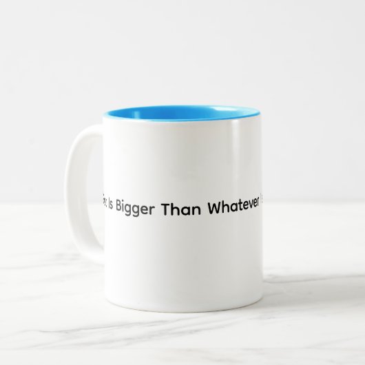 Blessing And Motivation Mug ツートーンマグカップ (正面左)