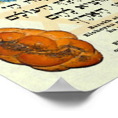 Blessing for Bread, Hebrew and English ポスター (角)
