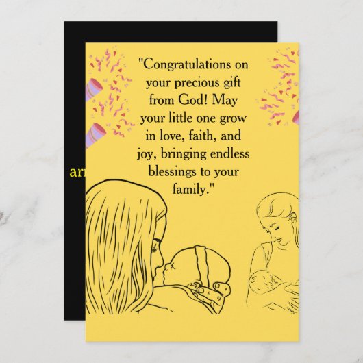 Blessing from Above 招待状 (正面/裏面)