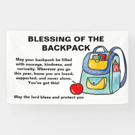 Blessing of the Backpacks Banner | Courage, 横断幕
