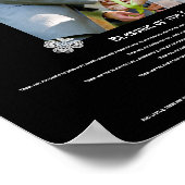 Blessing of the Hands Wedding Custom Photo ポスター (角)