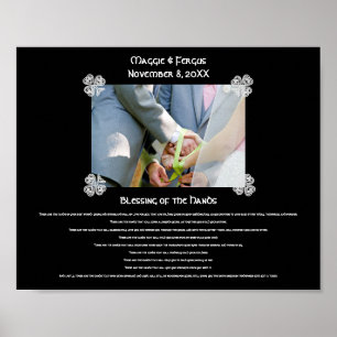 Blessing of the Hands Wedding Custom Photo ポスター