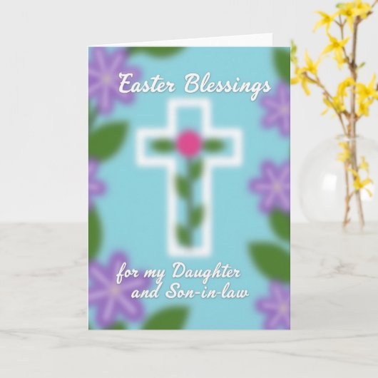 Blessings For Daughter Son Card カード (黄色い花)