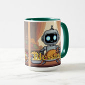 Blessings Robot Thanksgiving Dinner マグカップ (正面右)