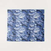 bleu craquelure Tenture タペストリー (正面(横))