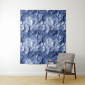 bleu craquelure Tenture タペストリー (インサイチュ)