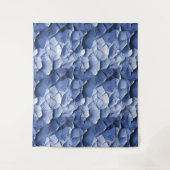 bleu craquelure Tenture タペストリー (正面)