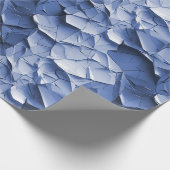 bleu craquelure Tenture ラッピングペーパー (角)