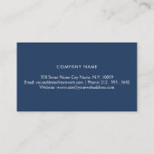 Bleu Marine Simple 名刺 (裏面)