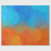 bleu orange ラッピングペーパー (フラット)