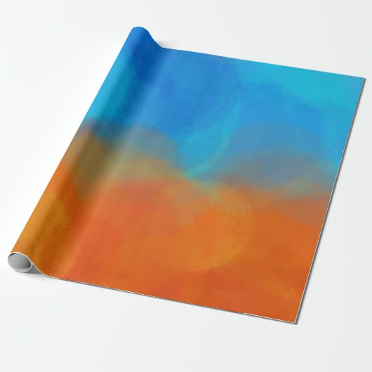 bleu orange ラッピングペーパー (アンロールド)