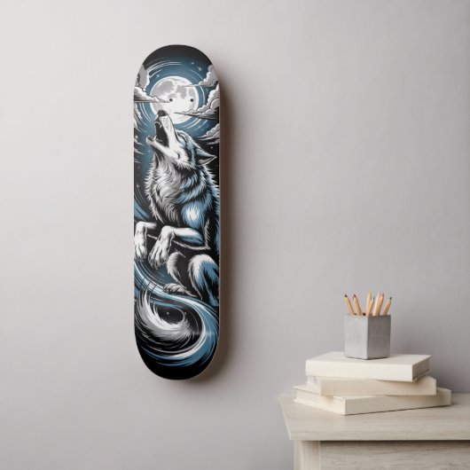 Bleu Wolf Skateboard design スケートボード (ウォールアート)