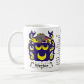 Blevinsの家紋のマグ コーヒーマグカップ (左)