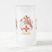Blevinsの家紋の紋章学によって曇らされるマグ フロストグラスビールジョッキ (中央)