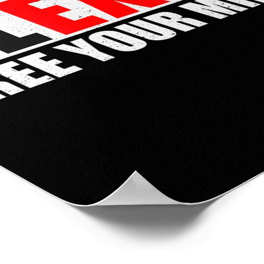 Blexit Black Exit Free Your Mind Conservative Repu ポスター (角)