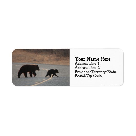 BLHI Black Bears on Highway ラベル (正面)