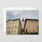 BLICK VON MARKTPLATZ HAAG AUF KLEINEN SCHLOSSTURM ポストカード (正面/裏面)