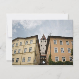 BLICK VON MARKTPLATZ HAAG AUF KLEINEN SCHLOSSTURM ポストカード