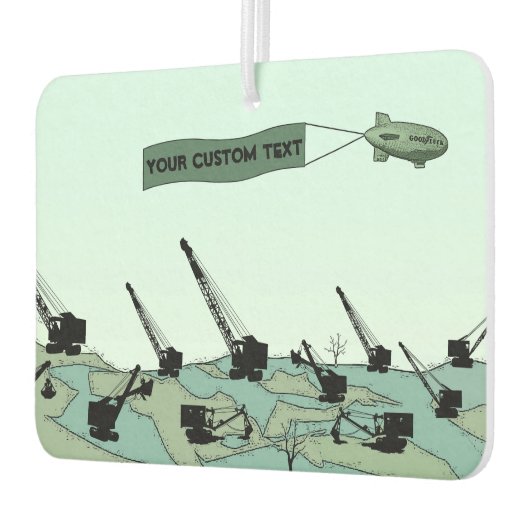 Blimp Overtダートフィールド操作エンジニアクレーンOP カーエアーフレッシュナー (左)