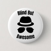 Blind But Awesome - blind pinback 缶バッジ (正面)