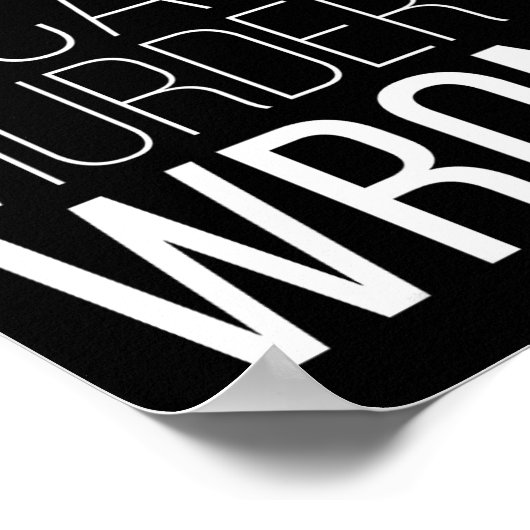 Blind Cricket Because Murder Is Wrong Funny  ポスター (角)