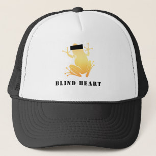 Blind Heart Censored Gold Frog Custom Text Trucker キャップ