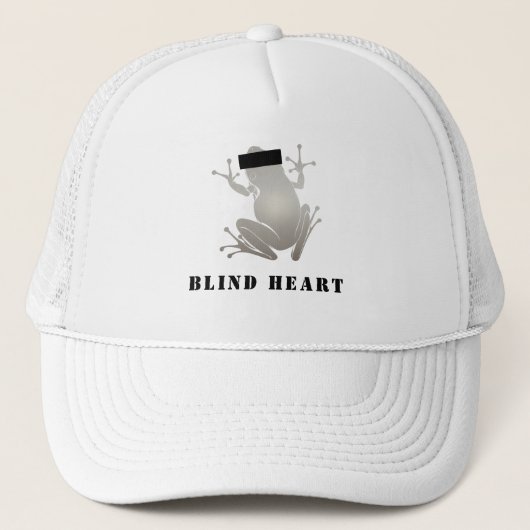 Blind Heart Censored Silver Frog CustomText キャップ (正面)
