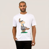 Blind Referee with Guide Dog Sports Humor Tシャツ (正面フル)