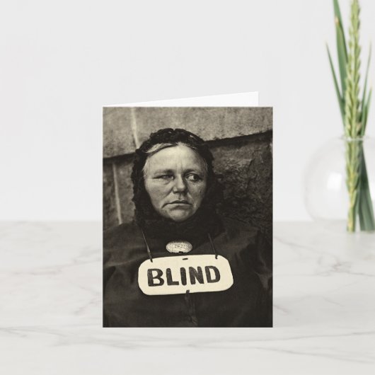 Blind Woman, New York 1917 カード (正面)