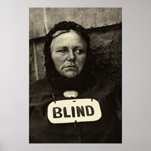 Blind Woman, New York 1917 ポスター (正面)