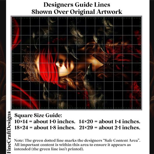 Blindfolded Gothic Queen of Ravens FC5L Decoupage 薄葉紙