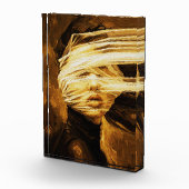 Blindfolded Woman – Surreal Oil Art フォトブロック (右)