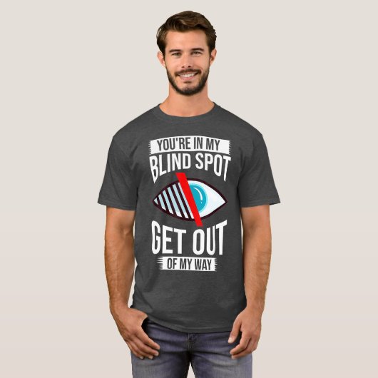 Blindness Gift For Blind People Braille Tシャツ (正面フル)