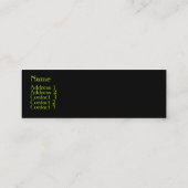 Blinds名刺 スキニー名刺 (裏面)