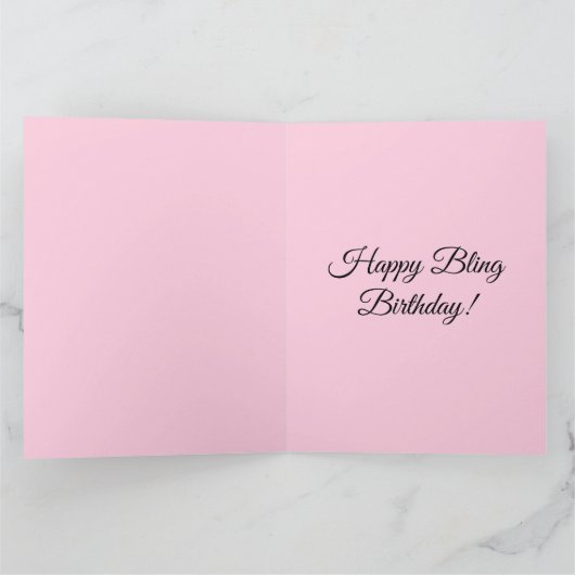 blingがついたチワワ カード (内部)