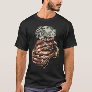 bling bling chains costume vintage jewelry rap ro tシャツ