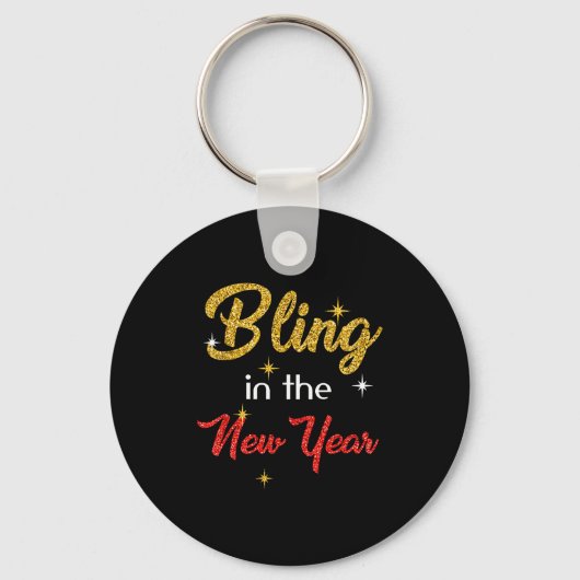 Bling In The New Year Shirt _ New Year's Eve Holid キーホルダー (正面)